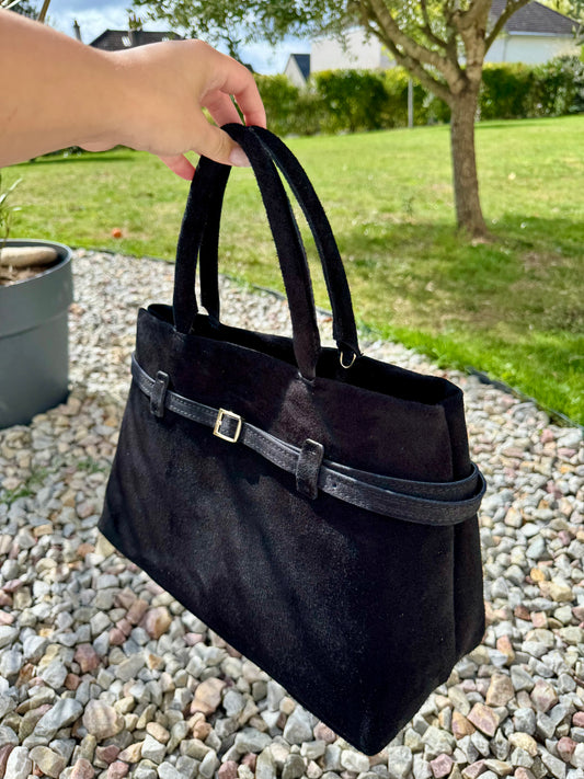 Sac cuir NOIR CLARA