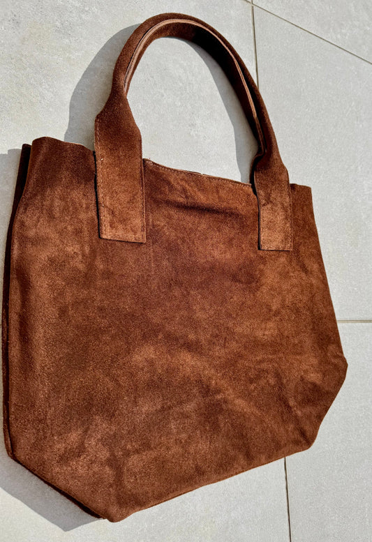 Sac cuir cabas MARRON MAENA