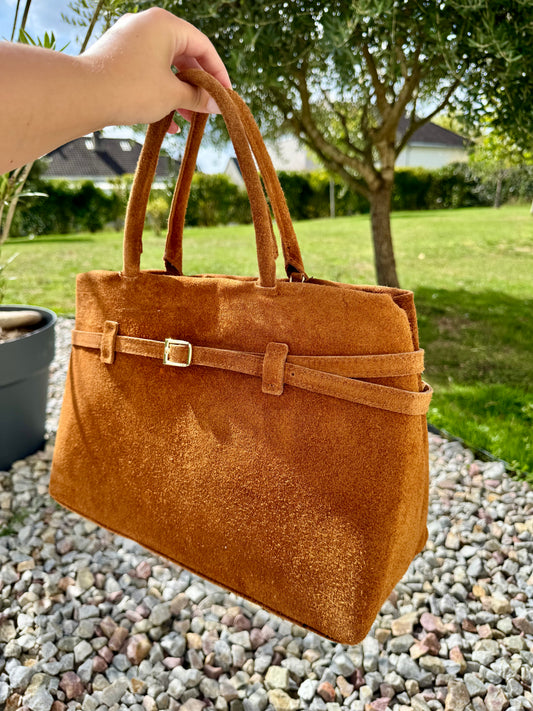 Sac cuir CAMEL CLARA