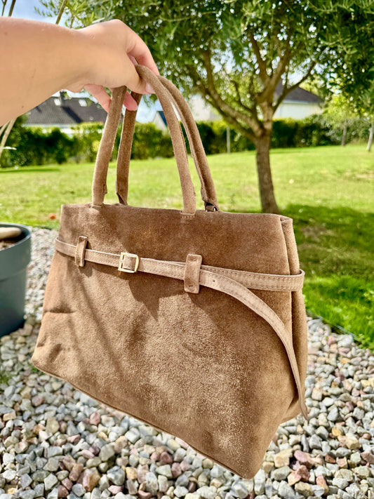 Sac cuir BEIGE CLARA