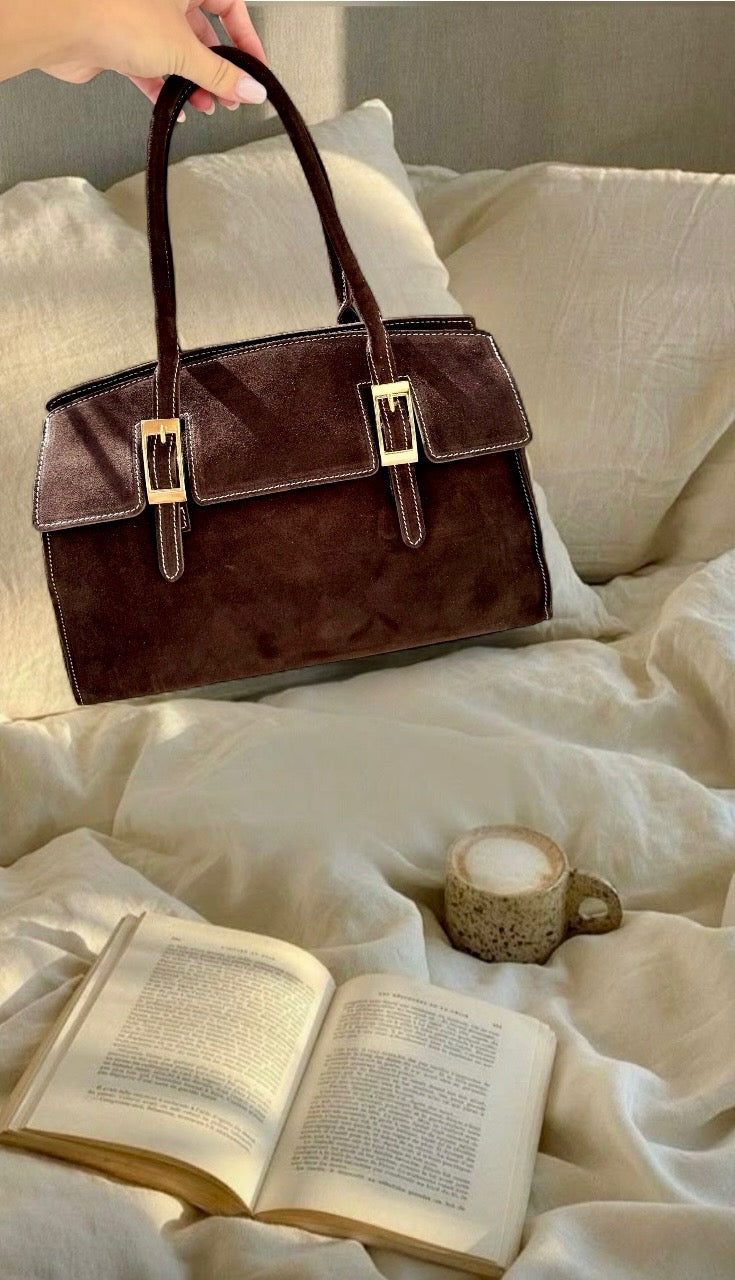 Sac cuir MARRON LENA