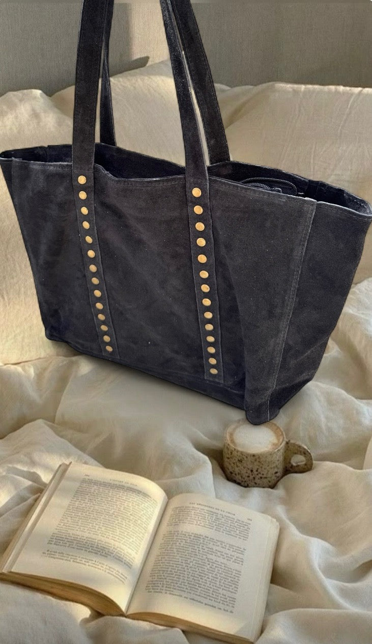 Sac cuir cabas NOIR LISA