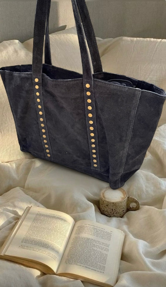 Sac cuir cabas NOIR LISA